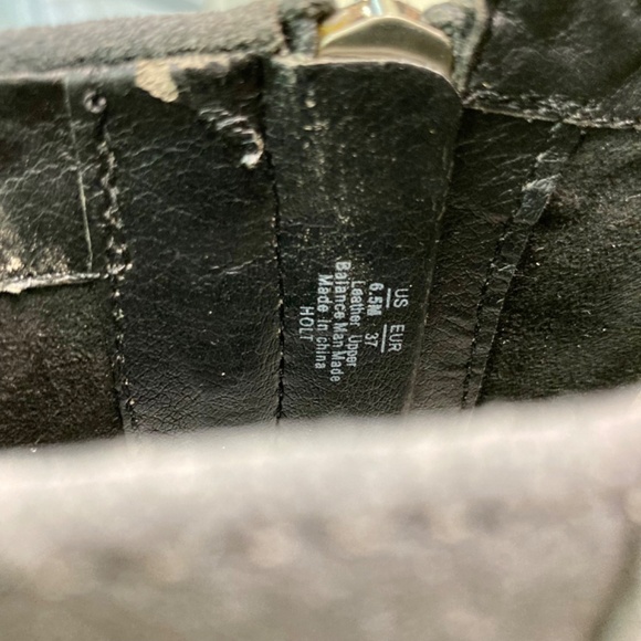 Sam Edelman Suede Leather Ankle Boots Low Heel Side Zipper Pointy Toe Grey Navy - Picture 8 of 8